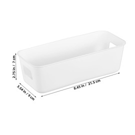 LABRIMP 8Pcs Plastic Storage Bins Versatile Kitchen Pantry Organizer for Home Office Lightweight Design for Efficient Space Utilization Sturdy Modern Storage