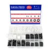 M2-M20 Black White Nylon Hex Nut Assortment Kit Metric Thread