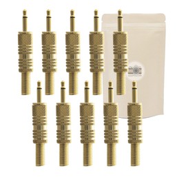 X10 Jack Jack 3.5 mm Mono Male Soldering Plug Male Minijack Plug Welding 100% Metal Gold Plate 18K Adaptive French Brand