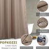 Taupe Shower Curtain for Bathroom: Water Repellent Quick Dry -
