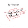 GANGUOLA 4 Inch Stainless Steel Boat Cleats, Marine Dock Cleats,