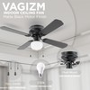 Vagizm 42 Inch Ceiling Fan Traditional: Flush Mount with LED