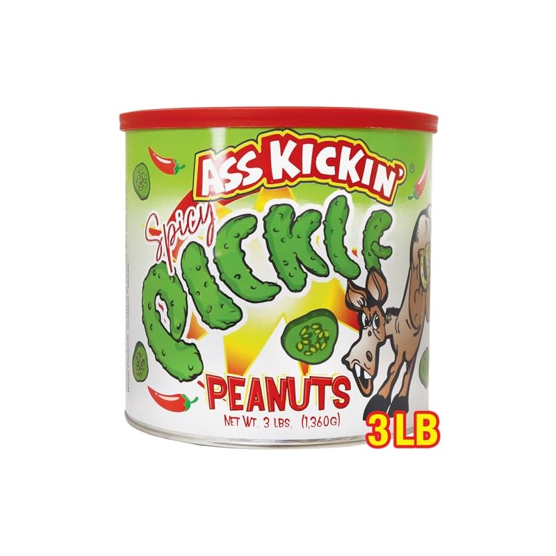 ASS KICKIN’ Spicy Peanuts - Hot Peanuts Spicy - Hot