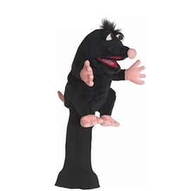 Living Puppets Golf Cover Schwups the Hill King Suitable for all Drivers up to 460 cm³, Total Length: 37 cm, GC789, Black