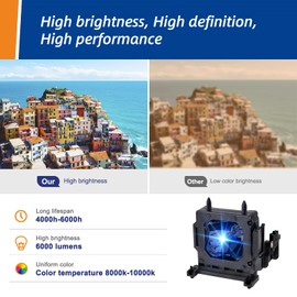 Woprolight LMP-H210 Compatible Lamp with Housing for Sony VPL-HW65Es VPL-HW45Es Projectors