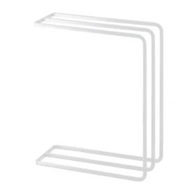 Yamazaki Industries 7145 Alloy Steel Dish Towel Hanger Tower, White