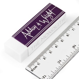 Ashton and Wright - Monolith Eraser - Latex Free Plastic Rubber - Pack of 4 Jumbo White