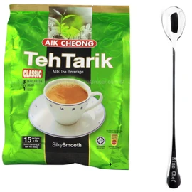 Aik Cheong Classic 3in1 Teh Tarik Milk Tea Beverage (3 Pack)+ one NineChef Spoon
