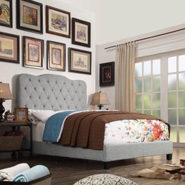 Rosevera Elian Upholstered Panel/Platform Bed Queen