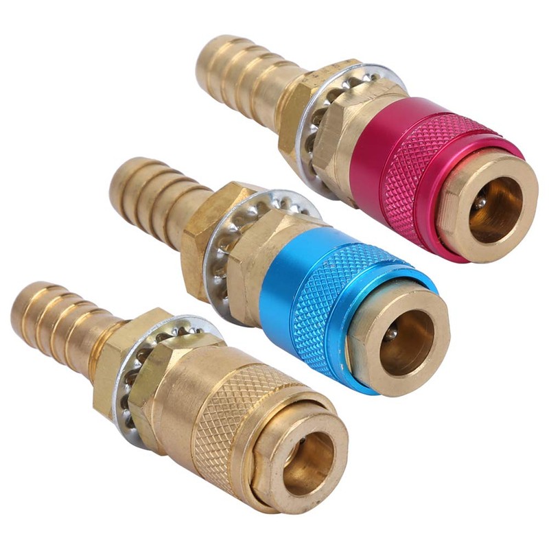 QANYEGN Quick Connectors, Brass M10 Welding Torch Quick Connector Fitting,