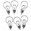 hobbyhub 100Pcs Antique Silver Lamp Light Bulb Charms Pendants for