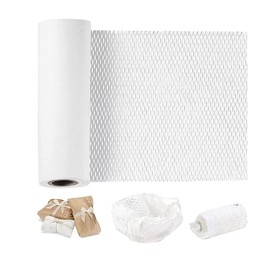 Ready Roll Packaging Paper 12in x 33ft Honeycomb Cushioning Wrap Perforated-Packing 1 Rolls 3.3 ft Honeycomb Wrap Roll Packing Honeycomb for Packing & Moving void fill paper