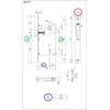 AGB - Interior Door Lock CENTRO Series (Fr. 22x196, In.