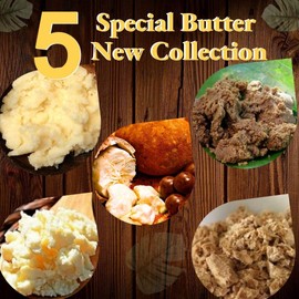 Paris Fragrances Cupuacu, Murumuru, Bacuri, Ucuuba and Tucuma - Five Butters Set - 8 Oz Each