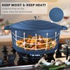 INSETFY Large Dutch Oven Pot with Lid-7.5QT Cast Aluminum Oven