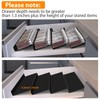 KILDOWS Spice Organiser Drawer, 4 Pieces Removable Spice Rack Drawer