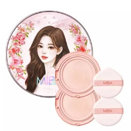 Miba 미바 왕쿠션 시즌3/이온칼슘 파운데이션 더블쿠션 글로우 25g/ 본품 1p+리필 2p Miba King Cushion Season 3/Ion Calcium Foundation Double Cushion Glow 25g/Main Product 1p + Refill 2p [No. 21 Radiant Skin]
