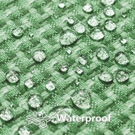 Kevin Textile Outdoor Waterproof Throw Pillow Covers Pack of 2 Farmhouse Decorative Cushion Covers for Garden Patio Tent Balcony Bench Couch Sofa 12x20 Inch, Sage Green