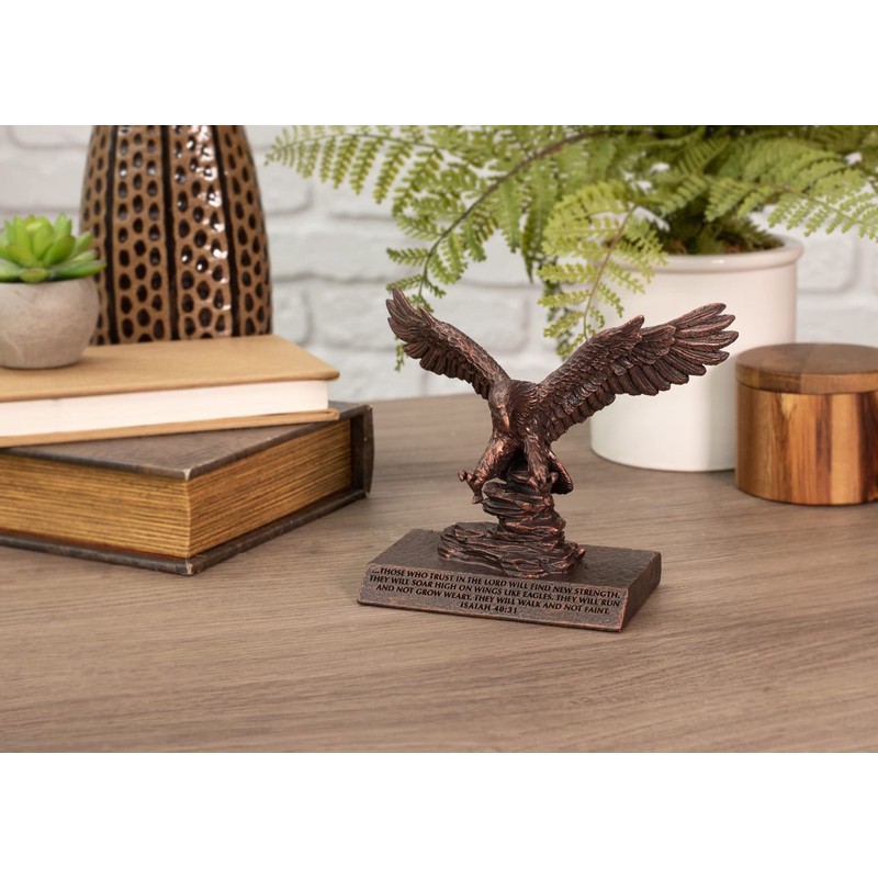 Lighthouse Christian Products Soar Like an Eagle Bronzelike Finish 6.5