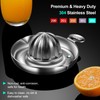 ZIGNTY Lemon Squeezer Stainless Steel, Heavy Duty Hand Manual Citrus
