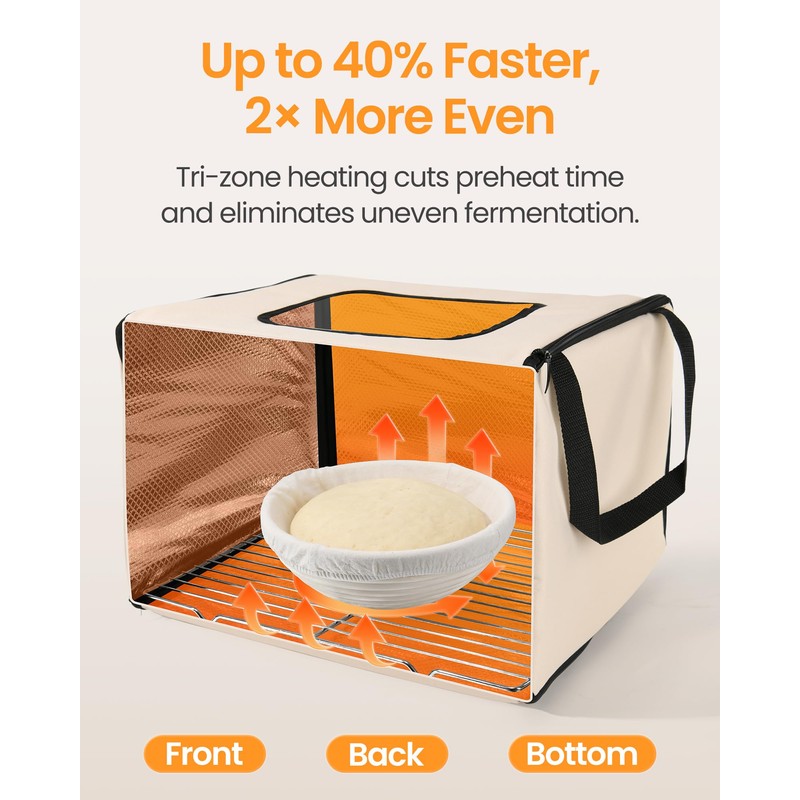 LIFVCNT Bread Proofer & Dough Proofing Box – Foldable Sourdough