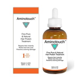 Aminotouch Natural Pure Protein Treatment - Collagen and Keratin Rescue Shot for Long Hair Growth, Damage Repair, Split Ends Prevention, and Hair Strengthening