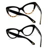 MMOWW Pack of 2 Women's Cat Eye Glasses with Blue