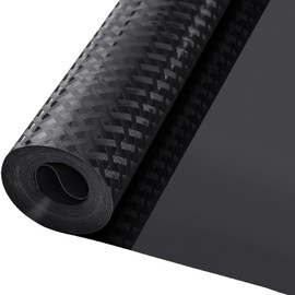 Zindoo Non-Slip Drawer Mat Black Drawer Mat with Diamond Pattern Cabinet Film Cut to Size Protector for Drawer Shelf in the Fridge, Protection Against Scratches and Moisture 30 x 150 cm