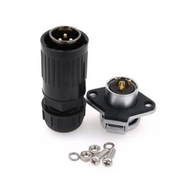ZBLZGP HP20 Waterproof Aviation Connector Electrical Cable Plug and Socket for RV Solar LED Light Connector (3 Pin, Male + Female)