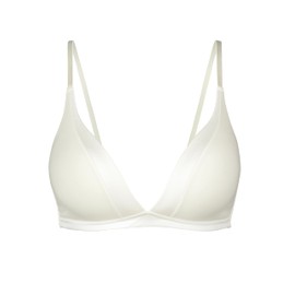 Calida Women's Cate Triangle Wireless Bra, 03158, Alabaster Creme, 38B