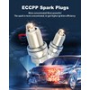 ECCPP 4 PCS Platinum Iridium Spark Plugs for Honda Trx650Fa