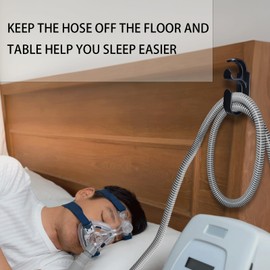 CPAP Hose Holder for Bed with Anti-Skid Function,Stable and Tangle Free Hose and Headband Organizer CPAP Hose Hanger Help You Sleep Better