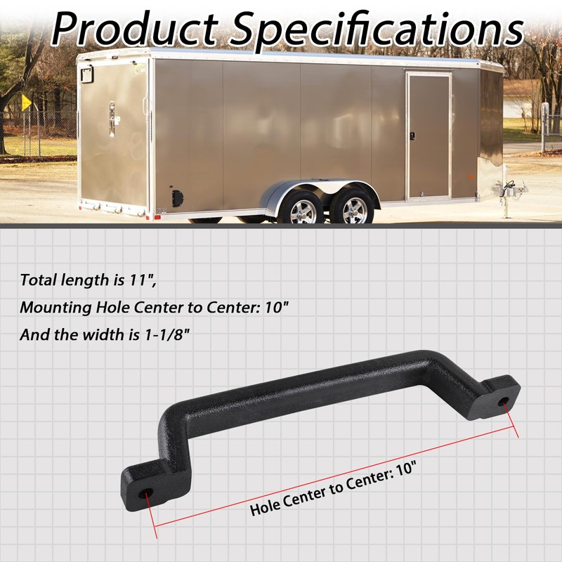 XYgdhqpt Snowmobile Trailer Covers 11" Grab Handle Compatible with SNOPRO