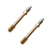 KHGUZ 2PCS 50mm/1.97" Long Brass Car Tire Valve Extension Adaptor,