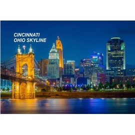 Ohio USA United States Fridge Refrigerator Magnets (1 Piece, Style: Cincinnati #CI4)