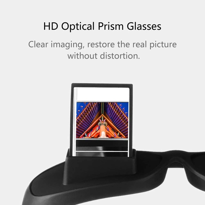 okcsc Horizontal Lazy Glasses 90°Angle Lying Down Bed Reading Prism