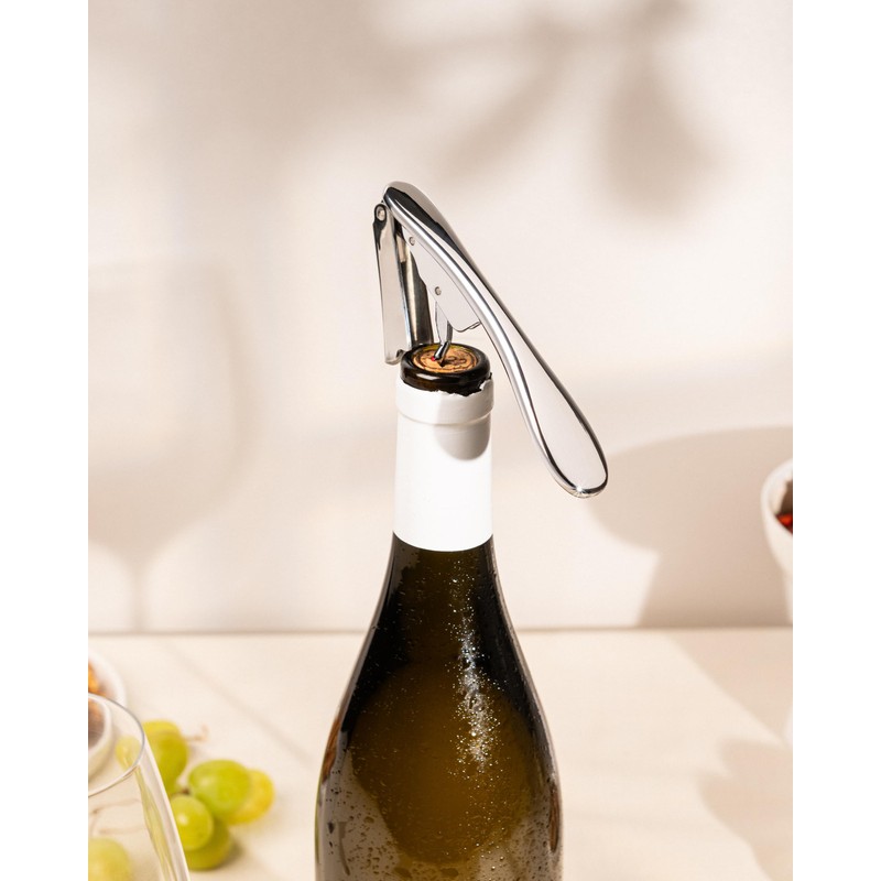 L'Atelier du Vin 095376-3 Chromed Metal Garcon Corkscrew, Chrome