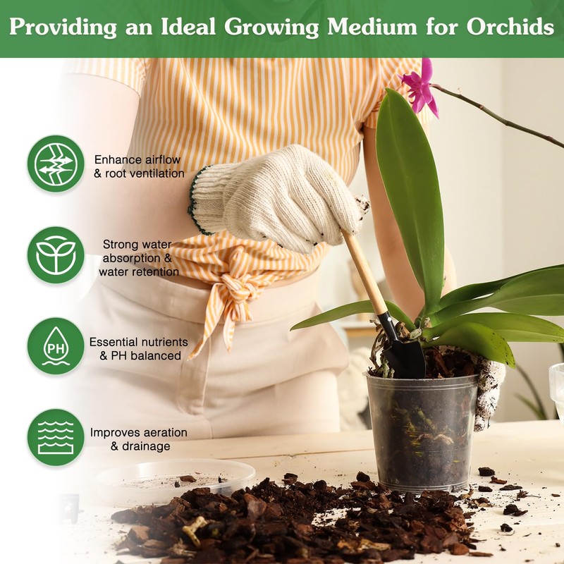 Orchid Potting Mix,1 Quart Premium Orchid Potting Mix for Repotting