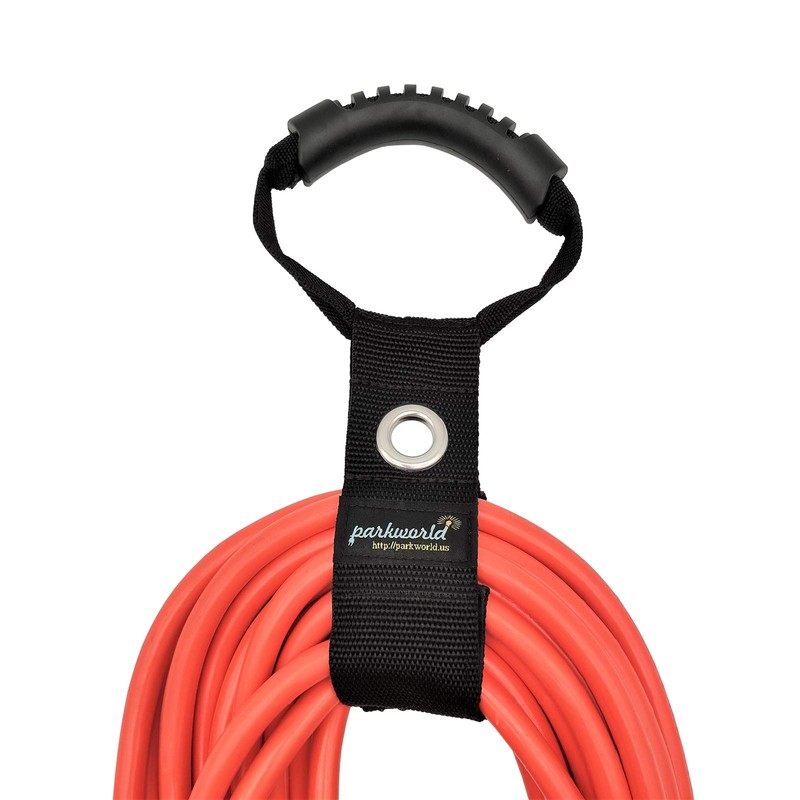 Parkworld Extension Cord Clip, Storage Strap, Cable Wrap Organizer, Hoop