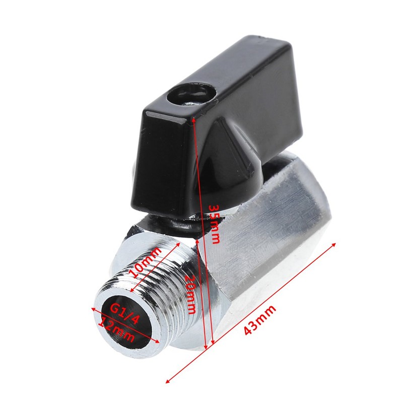 kxnps Brass Mini Ball Valve 1/4'' BSP Male to Female