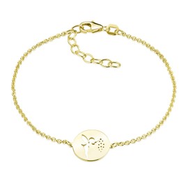 MATERIA by Matthias Wagner Women's Bracelet 925 Silver with Elf 16-19 cm in 3 Colours, Silver