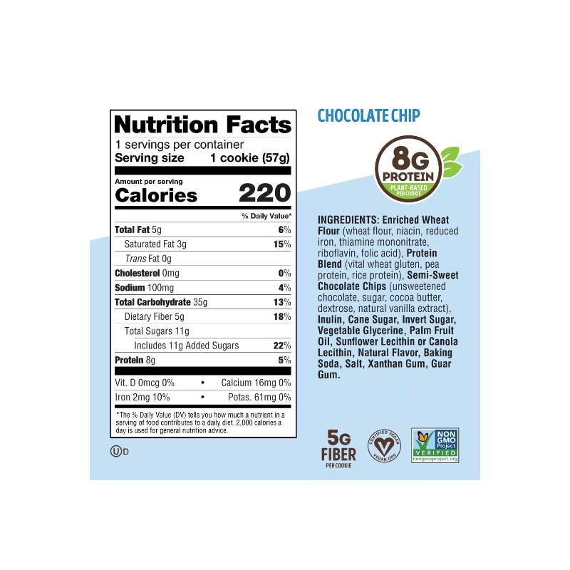 Lenny & Larry'S the Complete Cookie Snack Size Chocolate Chip