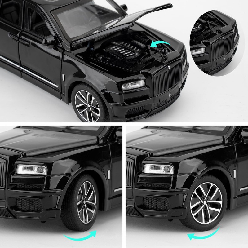 1/32 Rolls-Royce Cullinan Model Car, Toy Car with Sound and