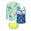 Moon Tree Big Girls 3 Piece Long Sleeve Rash Guard