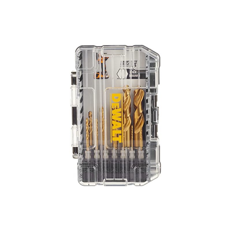 DEWALT Drill Bit Set, Titanium Impact Ready, Ideal for Metal,