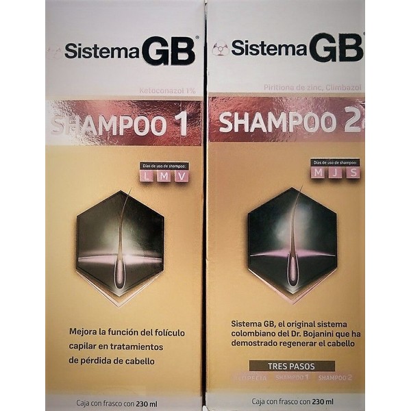 Sistema Women GB Hair Loss SET OF 2 Shampoos 1 & 2 Alopecia HAIR LOSS TREATMENT