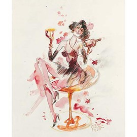 Moulinsart Postcard Corto Maltese, Life pleasures (12,5x17,5cm)