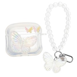 SHOWERORO Shockproof Earphones Cover with Gradient for Durable Cartoon Earbud Skin Cute Keychain Accessory for Sports Travel