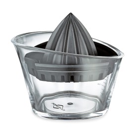 Küchenprofi 1367001000 Plastic Lemon Squeezer with Measuring Scale up to 70 ml and Pourer, Manual Juicer/Citrus Juicer/Lime Juicer for Lemons and Citrus Fruits, Black