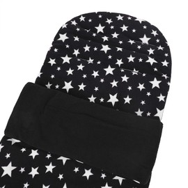 Foot Muff Baby Stroller, Thermal, Cold Protection, Autumn and Winter, Envelope Type, Sleeping Bag, Newborn, Warm, Soft, Star Pattern, Windproof, Swaddling, Baby Cuddling, Multi-functional, For Going
